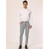 INSPIRE CHIC Men's Casual Striped Slim Fit Color Block Business Pants - 3 of 4