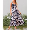 Clearlove Women Summer Dresses Casual Sleeveless Maxi Dresses Cute Floral Long Dress Wedding Guest Dress - 2 of 4