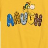 Boys' - Peanuts - Aaugh Pattern Charlie Brown Short Sleeve Graphic T-Shirt - 2 of 4