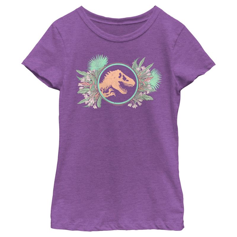 Girl's Jurassic World Easter T-Rex Eggnormous T-Shirt, 1 of 5