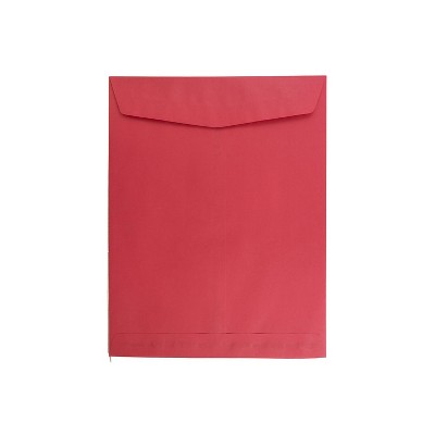 JAM Paper 10 x 13 Open End Catalog Colored Envelopes Red Recycled 100/Pack (V0128192)