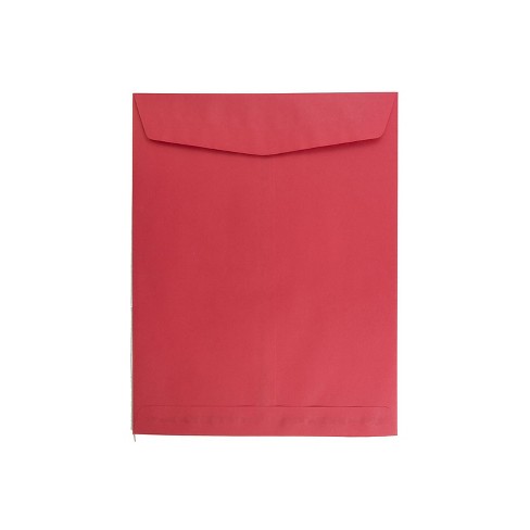 JAM Paper 10 x 13 Open End Catalog Colored Envelopes Red Recycled 100/Pack (V0128192) - image 1 of 4