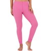Fruit of the Loom Women's and Plus Long Underwear Waffle Thermal Top and Bottom Set - 4 of 4