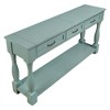 NicBex Console Table Long Wood Entryway Table with 3 Drawers and 1 Bottom Shelf Hallway Table Narrow Side Table for Living Room - 4 of 4