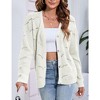 Women's Lightweight Crochet Cardigan Long Sleeve Hollow Out Kint Sweaters - 4 of 4