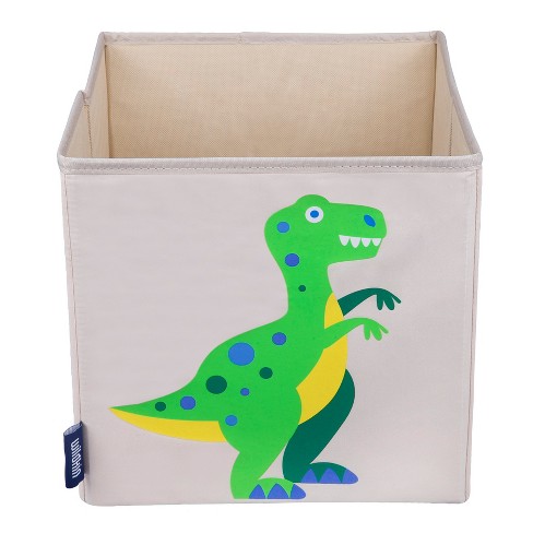 Storage Fabric Organizer Bin Container Basket - Land of the Dinosaurs