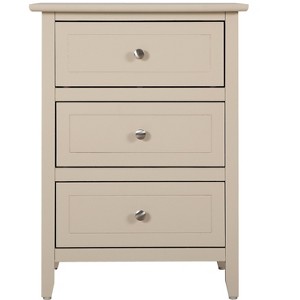 Passion Furniture Daniel 3-Drawer Nightstand (25 in. H x 19 in. W x 15 in. D) - 1 of 4