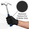 WeCare Diamond Textured Black Nitrile Gloves, 8 Mil Thickness - Perfect for Industrial & Automotive Work - 4 of 4