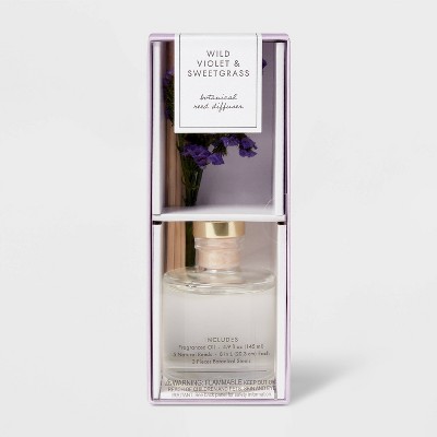 150ml Botanical Reed Diffuser Wild Violet and Sweetgrass - Threshold™