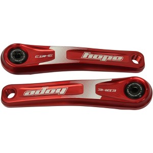 Hope Ebike Crank Arm Set - 155mm, ISIS, Specialized Offset, Red - 1 of 1