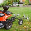 Yard Tuff Acreage Rake, 4 Tine Reel Steel Tow Behind Outdoor Landscaping Lawn & Garden Tool, 48 Inch - 4 of 4
