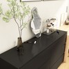 FUFU&GAGA Black Modern Horizontal Dresser Six Drawers Minimalist Style For Bedroom - 3 of 4