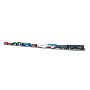 Bachmann Trains - Empire Builder Ready To Run 68 Piece Electric Train Set - N Scale - 1 of 2
