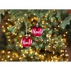 The Lakeside Collection Sets of 2 Red Sphere Ornaments - Noel - 2 of 4