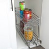 Glidez Multipurpose Chrome-Plated Steel Pull-Out/Slide-Out Storage Organizer for Under Cabinet Use - 2-Tier Design - Chrome - 2 of 4
