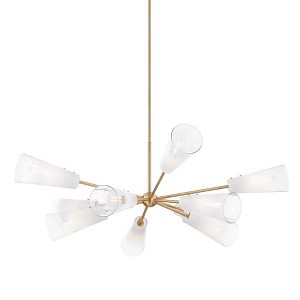 Troy Lighting Camarillo 10 - Light Chandelier in  Patina Brass Sfumato Shade - 1 of 1