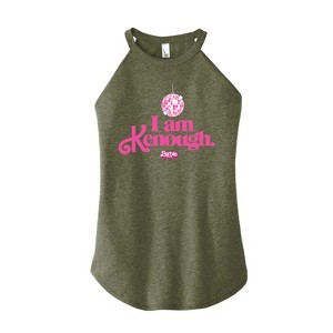 Women's - Barbie - I Am Kenough Disco Ball Graphic High Neck Tank - 1 of 2