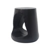Round Outdoor End Tables, Wood-Effect MGO Outdoor Side Table, Hollow Base Patio End Table for Outside or Indoor Use -Christopher Knight Home - 3 of 4
