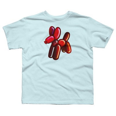 Boy's Design By Humans Balloon Animal - Dog (red) By TaliRachelle T-Shirt
