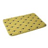 Deny Designs Erika Stallworth Inky Textured Eye Pattern Heavy Memory Foam Bath Rug Yellow : Microfiber, Machine Washable, Non-Slip Backing - image 2 of 3