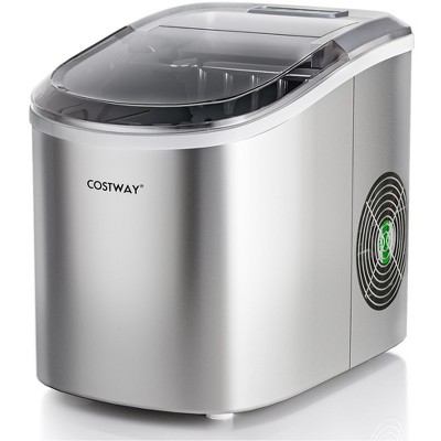 Costway Ice Maker Machine Countertop Automatic Ice Maker 27 Lbs/24 Hrs W/  Scoop & Basket : Target