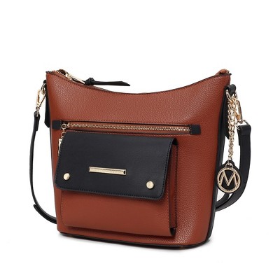 MKF Collection Serenity Color Block Vegan Leather Women’s Crossbody Bag by Mia K