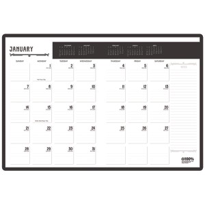 House of Doolittle 100% Recycled Deco Days Monthly Planner 12-Month January 2026 to December 2026 Black - 1 of 4