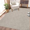 Washable Solid Jacquard Area Rug - Non-Slip Foldable Low Pile Carpet for Bedroom, Living Room, Nursery, Contemporary Throw Rug - 2 of 4