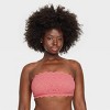 Women's Eyelet Lace Lightly Lined Bandeau Bralette - Auden™ - 4 of 4