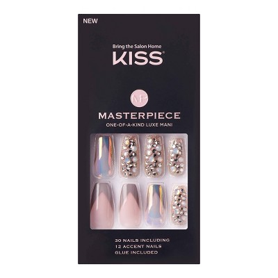 Kiss Masterpiece False Nails - Love It! - 33ct