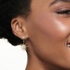 Ross-Simons 1.00 ct. t.w. Diamond Starburst Drop Earrings in 14kt Yellow Gold - 2 of 3
