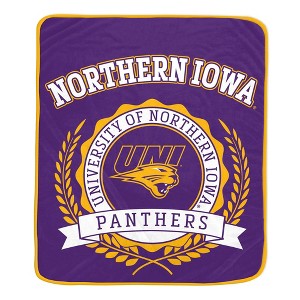 NCAA Northern Iowa Panthers Crest Ultra Soft Blanket - 1 of 2