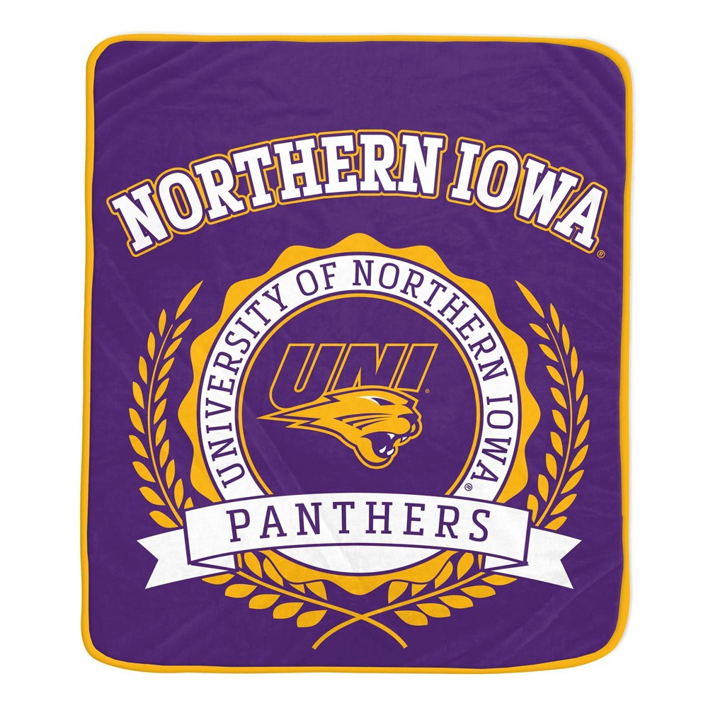 Photos - Duvet Pegasus NCAA Northern Iowa Panthers Crest Ultra Soft Blanket 
