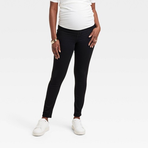 High-Rise Over Belly Skinny Maternity Pants - Isabel Maternity by Ingrid &  Isabel™ Black 6