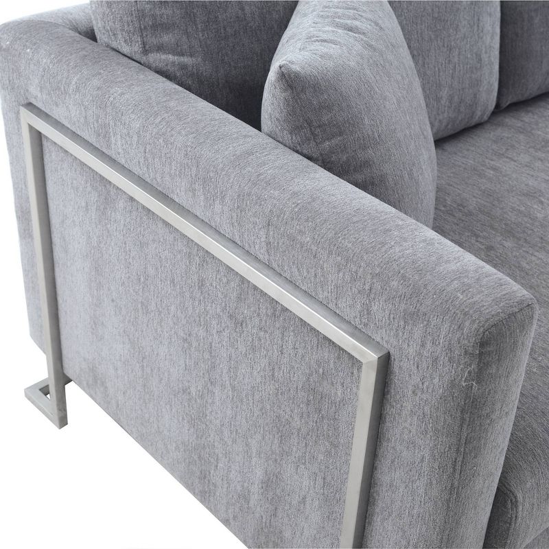 Heritage Fabric Upholstered Sofa - Armen Living, 6 of 9