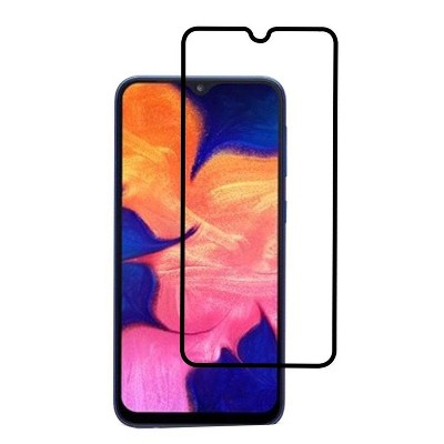 Valor Full Coverage Tempered Glass LCD Screen Protector Film Cover For Samsung Galaxy A10e, Black