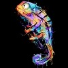 Girl's Design By Humans chameleon By alnavasord T-Shirt - 2 of 3