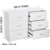 Chest of Drawers with 6 Drawers, Modern Drawer Dresser Durable Structure with Deep Drawers,Anti-Tipping Device for Home,Office, Living Room - 4 of 4