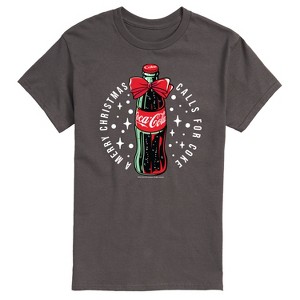 Men's - Coca Cola - A Merry Christmas Calls for Coke Short Sleeve Graphic T-Shirt - 1 of 4