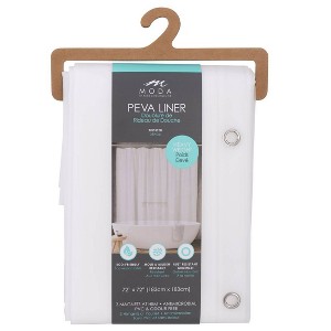 Moda at Home 2pc Coronet Peva Heavy Frosted Shower Curtain Liner - 1 of 4