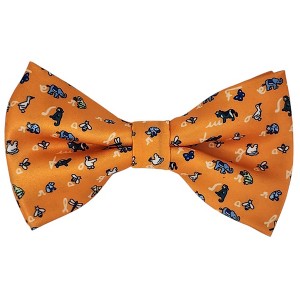 Men's Animal Printed Design 2.75 W And 4.75 L Inch Pre-Tied adjustable Bow Tie - 1 of 3