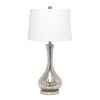 29" Speckled Mercury Tear Drop Table Lamp with Fabric Shade White - Lalia Home: UL Listed, Linen Shade, No Assembly Required - 3 of 4