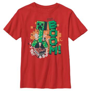 Boy's Minecraft Creeper Boom T-Shirt