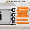 coucheta Countertop Pizza Oven, Stainless Steel Electric Pizza Maker with Dual Heating Tubes, for Home Restaurant - 4 of 4