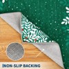 Christmas Area Rug Floral Pattern Floor Cover Washable Indoor Carpet Rug Decorative Non Slip Accent Rug for Bedroom - 4 of 4