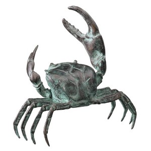 Design Toscano Small Bronze Crab Sculpture - 1 of 4