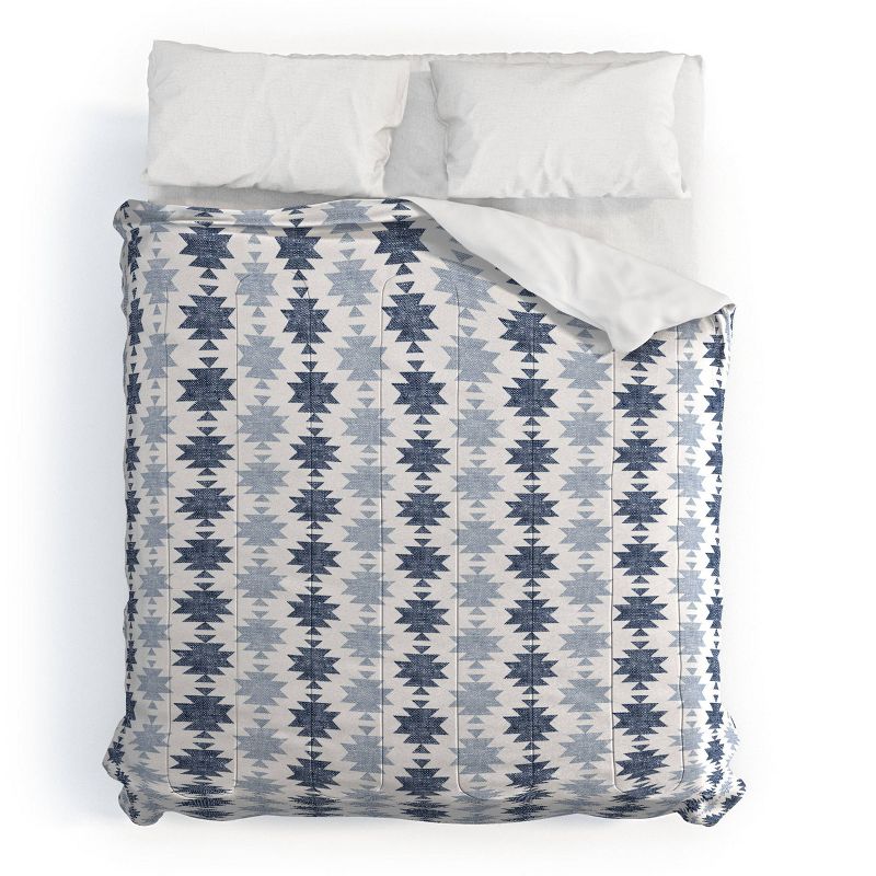 Woven Aztec Little Arrow Design Co Comforter Set Blue/White - Deny Designs, 1 of 5