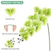 Unique Bargains Artificial Orchid Flowers Nine-headed Large Faux Phalaenopsis Silk Bouquets Real Touch 37 Inch - 2 of 4