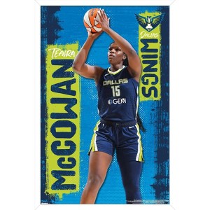 Trends International WNBA Dallas Wings - Teaira McCowan 25 Framed Wall Poster Prints - 1 of 4