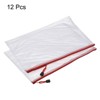 Unique Bargains PVC Waterproof Mesh Zipper Home Office Travel File Bags 12 Pcs - 3 of 4